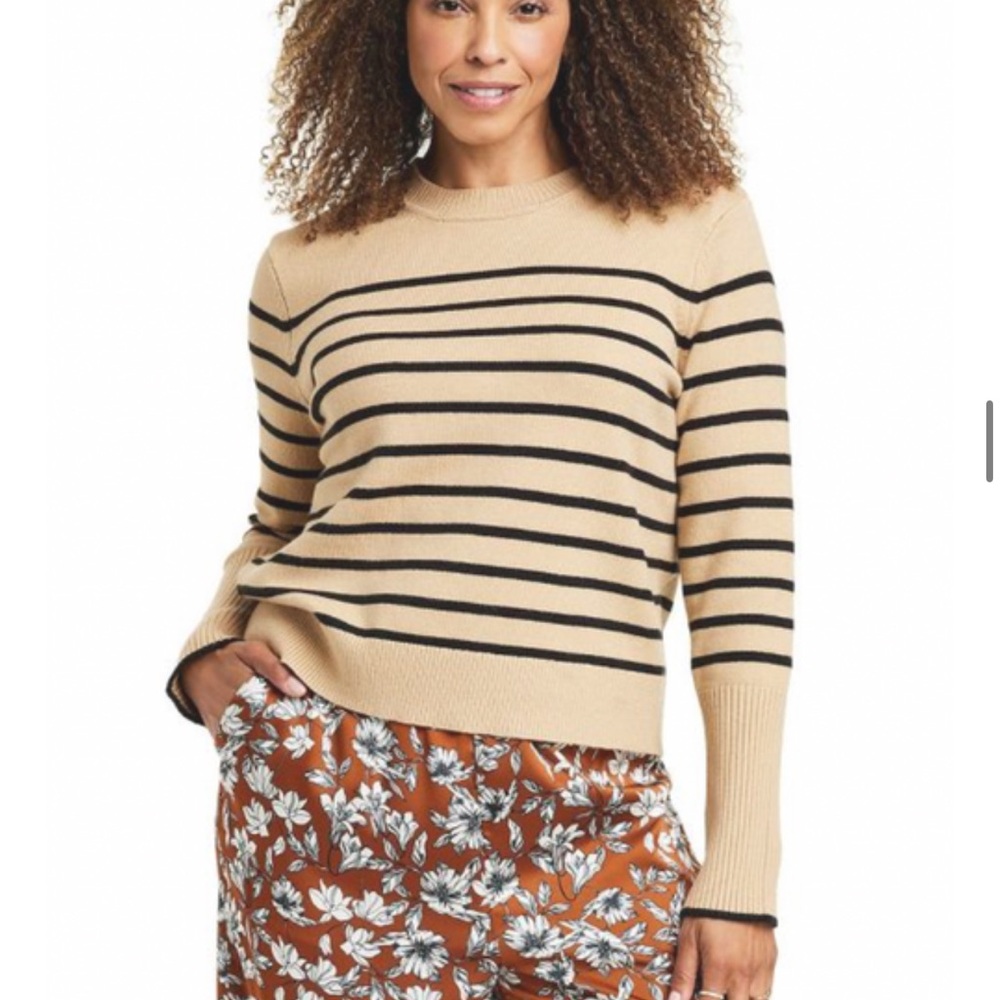 La Ligne x Target Striped Sweater Tan Black